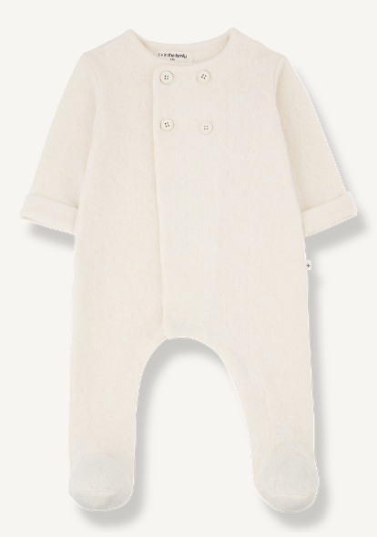 1+ IN THE FAMILY BAPTISTE JUMPSUIT W/FEET (1M-6M)