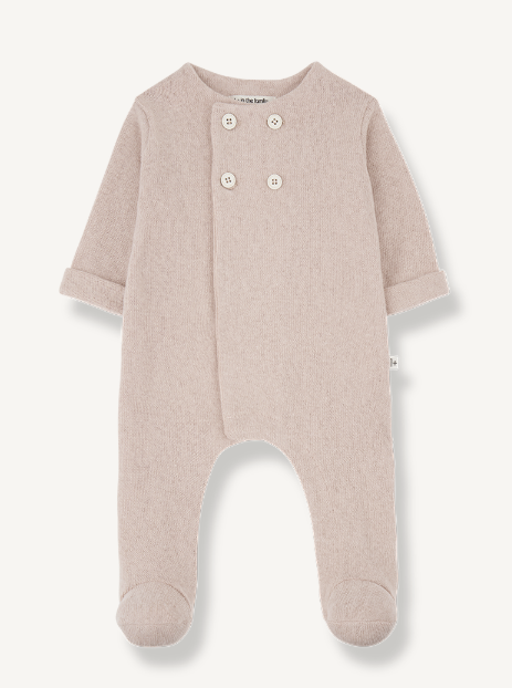 1+ IN THE FAMILY BAPTISTE JUMPSUIT W/FEET (1M-6M)