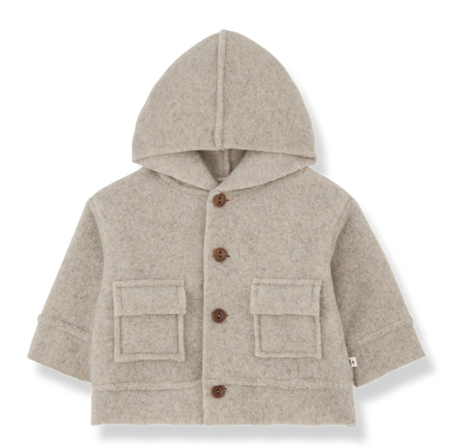 1+ IN THE FAMILY ELIAS HOODED JACKET (9M-48M)