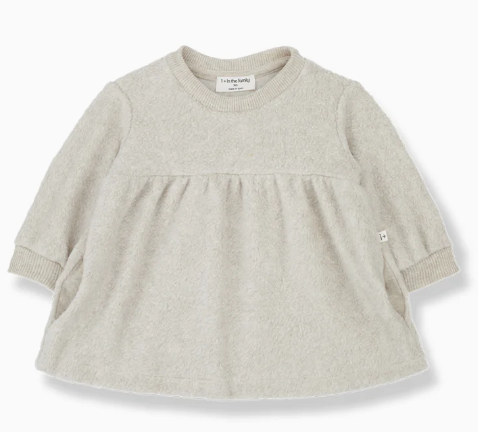 【新品未使用】1+in the family VIOLA Dress 48m 1＋in the family] Baby VIOLA (Dress with bottoms) Natural