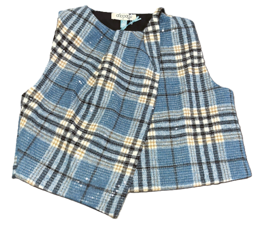 A LA PAGE PERVINCA TARTAN VEST (12-16Y)