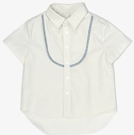TIA CIBANI ATTICUS SNAP SHIRT (2Y-8Y)
