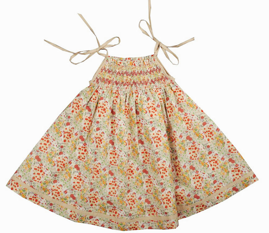 BELATI SPAGHETTI STRAPS SMOCK DRESS (2-8Y)
