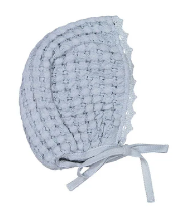 Bebe Organic Crochet Bonnet - Rose Bebe Organic Crochet Bonnet - Rose