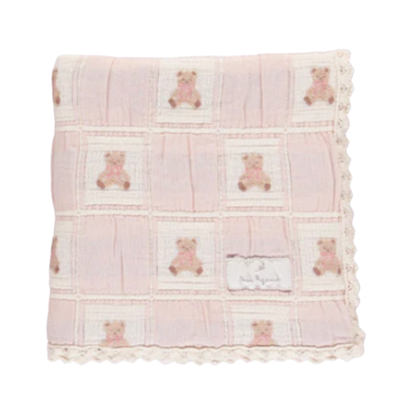 BEBE ORGANIC TEDDY BEAR BLANKET (OS) – Klade Children's Boutique