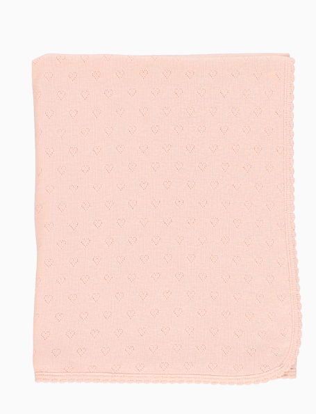 BEBE ORGANIC BEBE HEART BLANKET (OS)