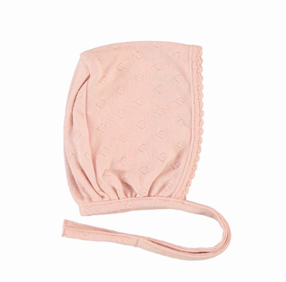 BEBE ORGANIC BEBE HEART BONNET (NB-9M)