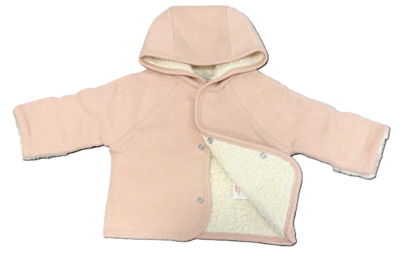 BEBE ORGANIC BEBE HEART JACKET (3M-9M)