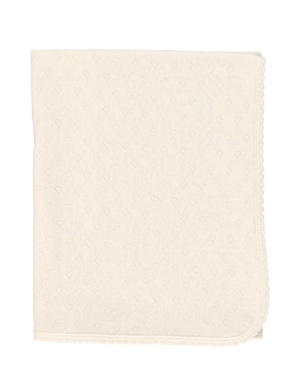 BEBE ORGANIC BEBE HEART BLANKET (OS)