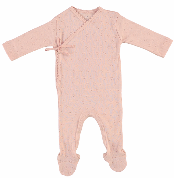 BEBE ORGANIC BEBE HEART WRAP OVERALL (NB-6M)