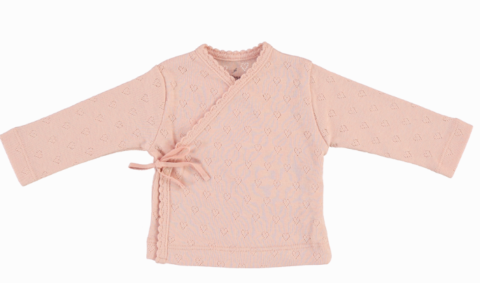 BEBE ORGANIC BEBE HEART WRAP TEE W/LEGGINGS (NB-6M)