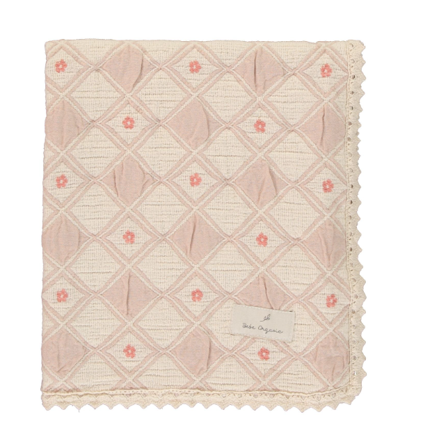 Bebe Organic Blossom Blanket - Dusty Rose Bebe Organic Blossom Blanket - Dusty Rose