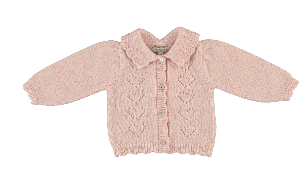 BEBE ORGANIC MONNA CARDIGAN W/LEGGINGS(3M-6M)