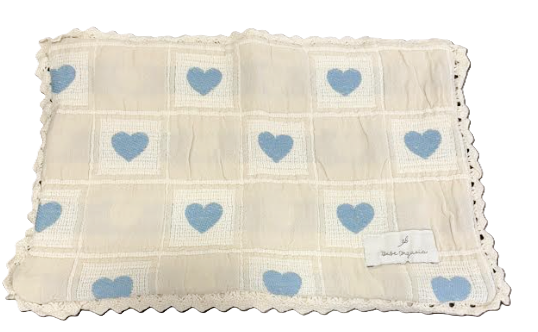 BEBE ORGANIC HEART PILLOWCASE (OS)