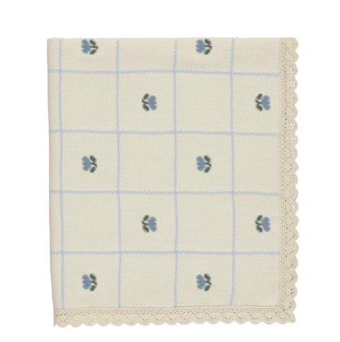 BEBE ORGANIC LISA JACQUARD BLANKET (OS)