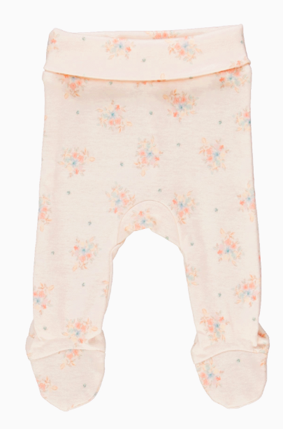 BEBE ORGANIC MARIE FOOTED LEGGINGS (3M-9M)