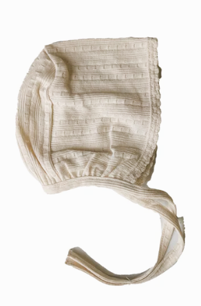 BEBE ORGANIC POINTELLE BONNET (NB-6M)