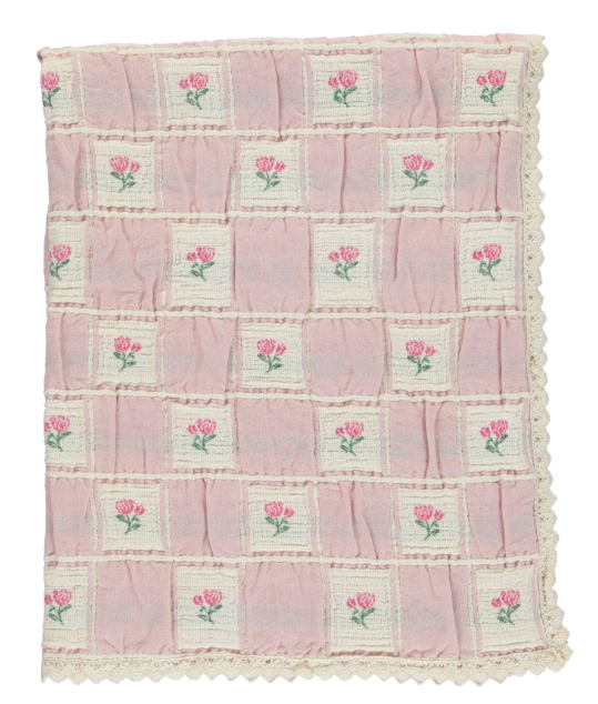 BEBE ORGANIC ROSETTA PATCHWORK BLANKET (OS)