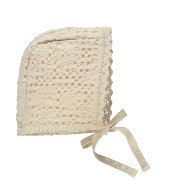BEBE ORGANIC WAFFLE BONNET (NB-9M)