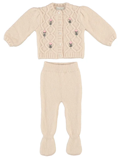 BEBE ORGANIC ROSINE BABY SET (3M-6M)