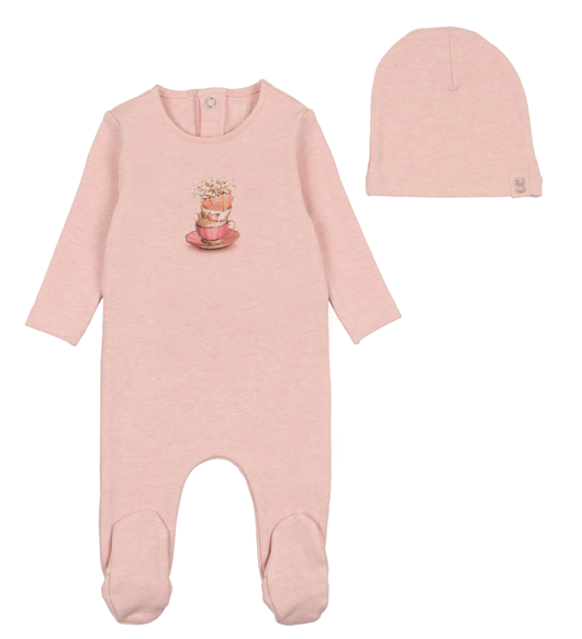 BEE & DEE VINTAGE FOOTIE W/BEANIE (3M-12M)