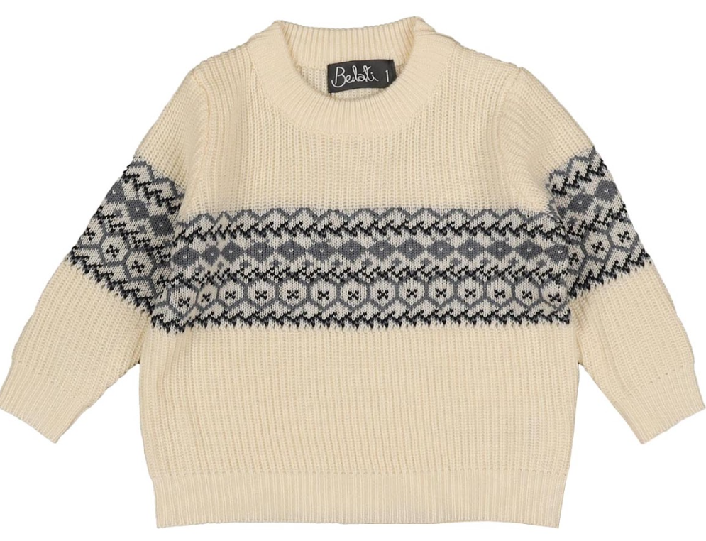 BELATI INTARSIA KNIT TOP (2-16Y)