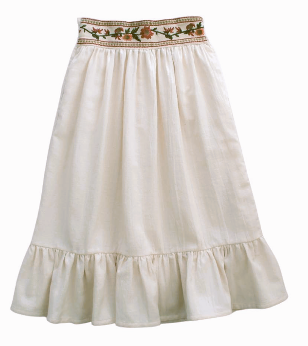 BELLE CHIARA EMBROIDERED WAIST SKIRT(10-M)