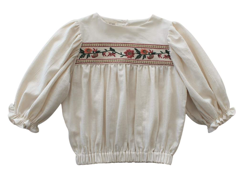 BELLE CHIARA BORDER BLOUSE (10-M)