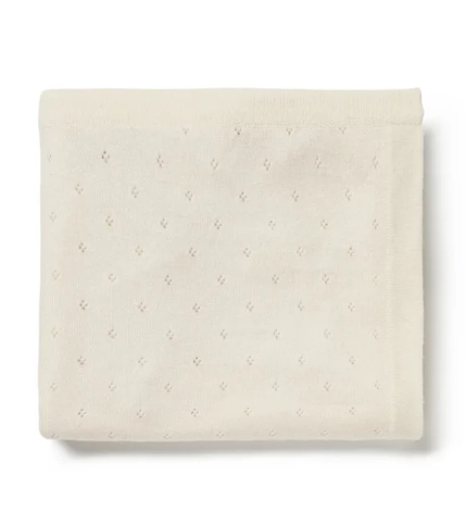 BELLE ENFANT POINTELLE BLANKET (OS)