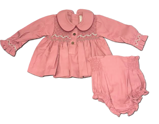 BIRINIT PETIT EMB BLOUSE & BLOOMER (6M-2Y)
