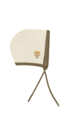 BIRINIT PETIT EMB KNIT BONNET (0M-18M)