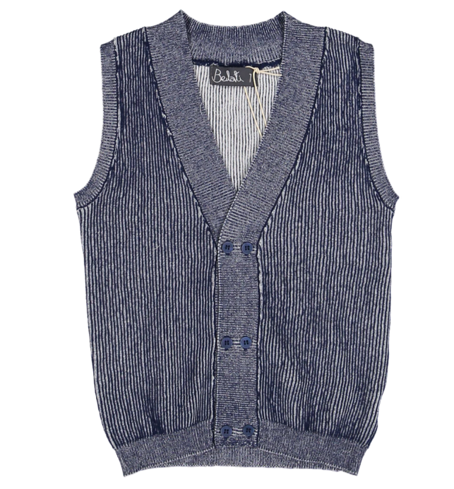 BELATI BOYS TEXTURED KNIT BUTTON VEST (6-22Y)