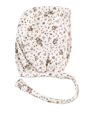 BEBE ORGANIC BLANCA WRAP OVERALL W/BONNET (NB-9M)