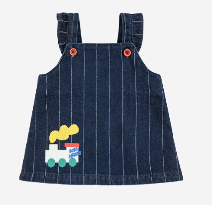 BOBO CHOSES CHOO CHOO DENIM DRESS(18M-24M)