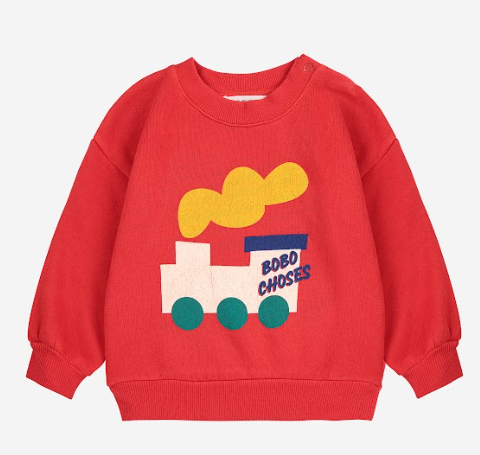 BOBO CHOSES CHOO CHOO SWEATSHIRT (12M-24M)