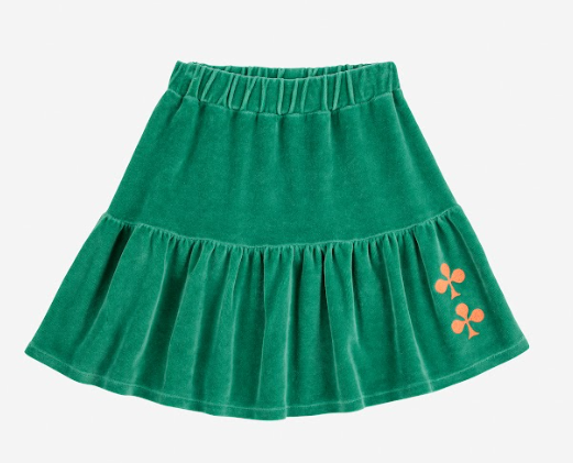 BOBO CHOSES CLOVER VELVET SKIRT (2-5Y)