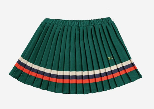 BOBO CHOSES STRIPES PLEATED WOVEN SKIRT (2-9Y)