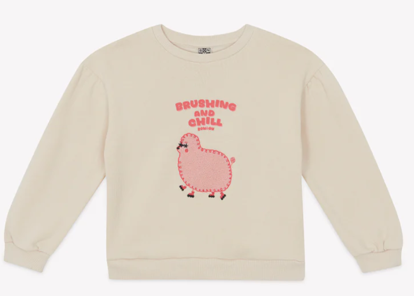 BONTON LYS BRUSHING SWEAT TOP (2-6A)