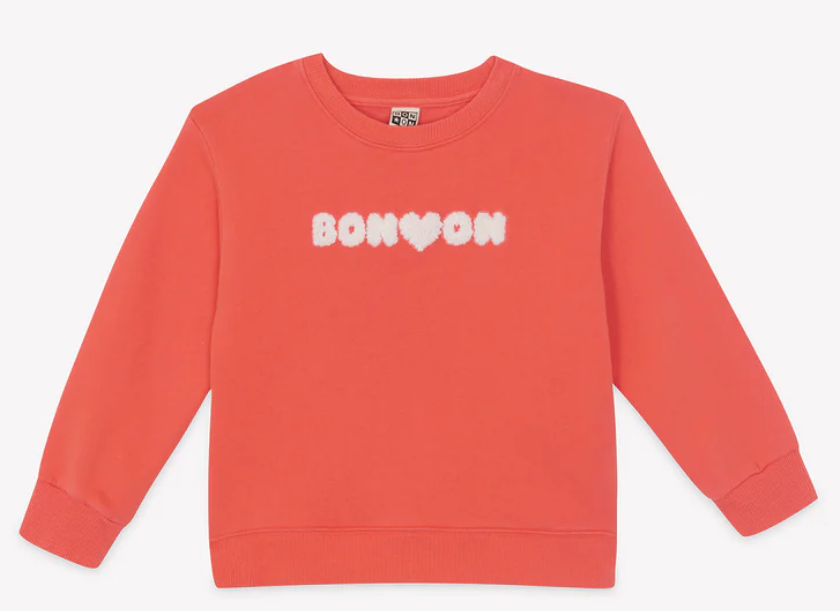 BONTON SMILE BOUCLETTE SWEAT TOP (4-14A)