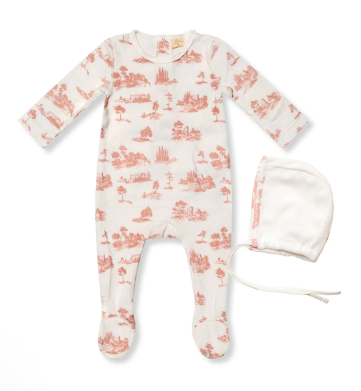 BUBANI AOP COUNTRYSIDE STRETCHIE W/HAT (3M-18M)