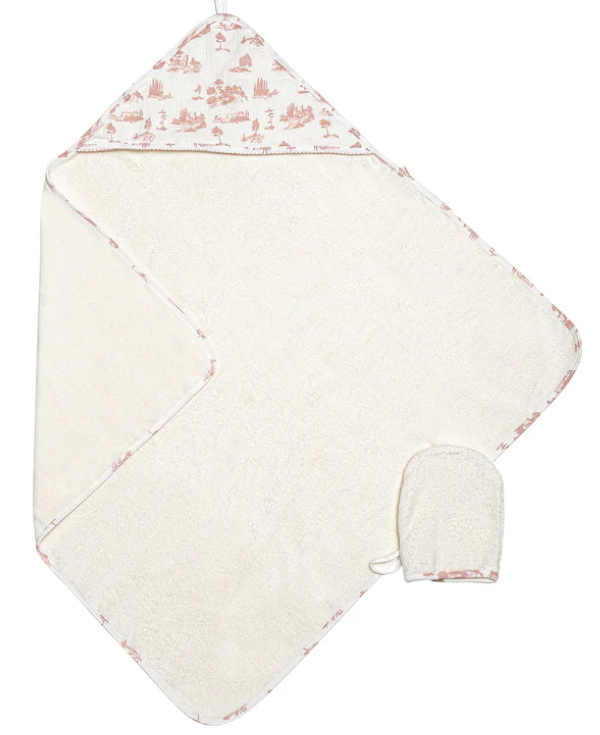 BUBANI COUNTRYSIDE HOODED TOWEL W/MITTEN(OS)