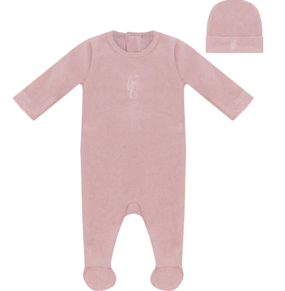 BUBANI TERRY BUNNY STRETCHIE W/HAT (1M-6M)