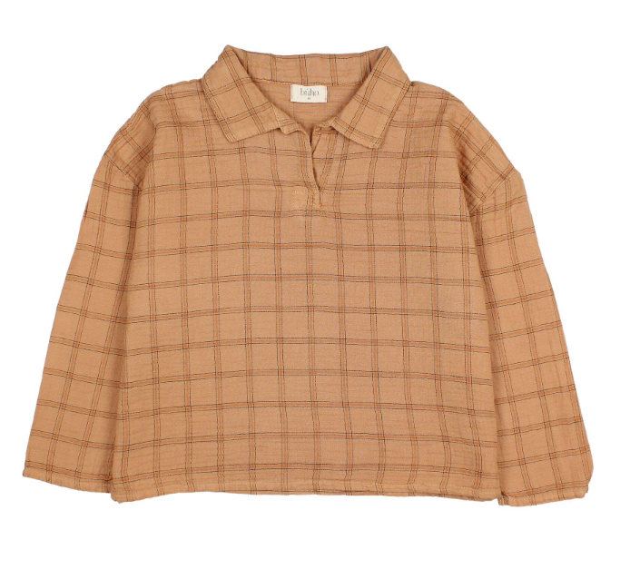 BUHO CHECK SHIRT (2-8Y)