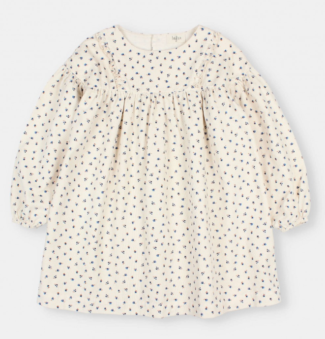 BUHO FALL SOFT VELOUR DRESS (2-14Y)