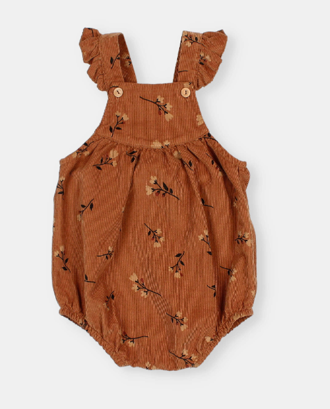 【TWIN COLLECTIVE】　Romper - Latte Brown pop romper : 136 - Brindille & Twig