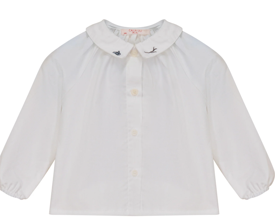 CALLA LILI BOY SHIRT W/EMBROIDERY (18M-4Y)