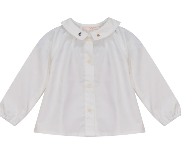 CALLA LILI BOY SHIRT W/EMBROIDERY (18M-4Y)