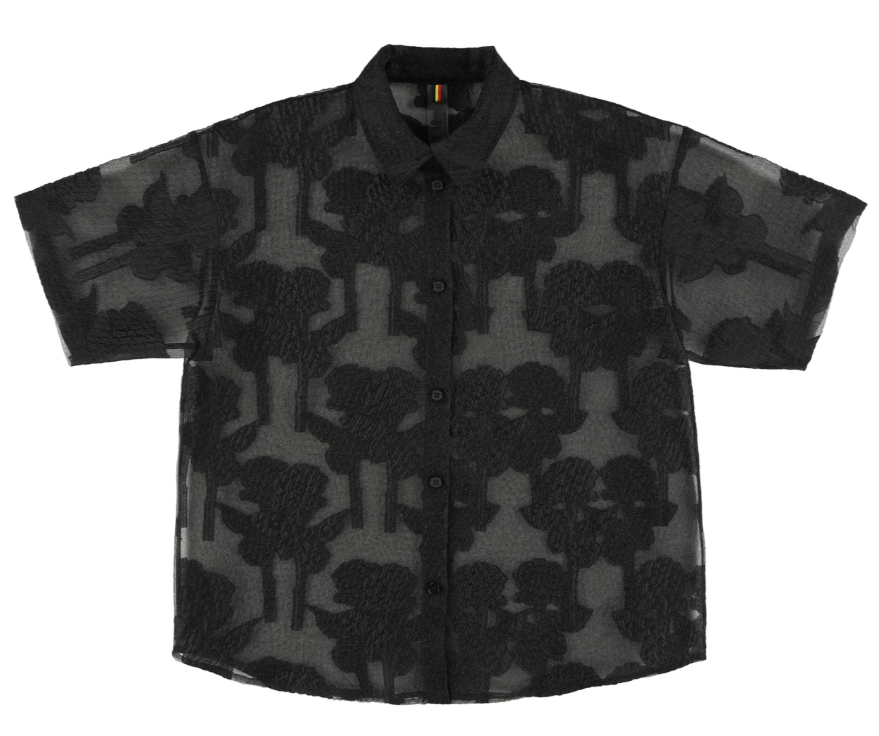 CAROLINE BOSMANS CRUCNH ROSE TOP (12-L)