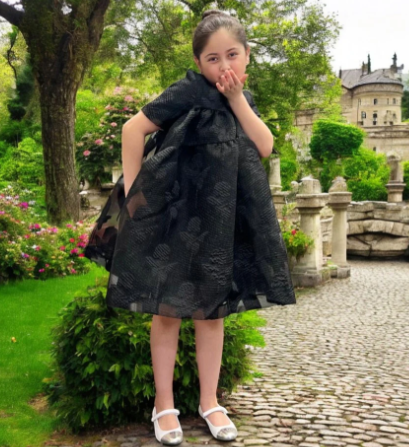 CAROLINE BOSMANS CRUNCH ROSE DRESS (2-XS)