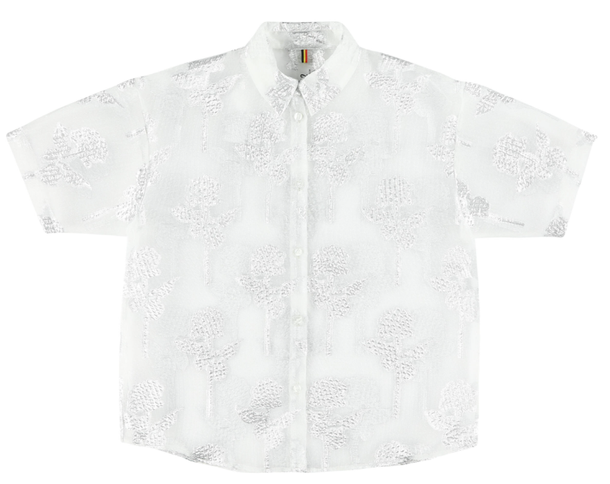 CAROLINE BOSMANS CRUCNH ROSE TOP (12-L)